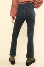 Load image into Gallery viewer, VERY J Washed Denim Stretchy Crossover Waist Leggings