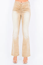 Load image into Gallery viewer, American Bazi V-Cut Ruched Flare Pants