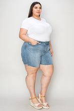 Load image into Gallery viewer, Judy Blue Full Size High Waist Raw Hem Denim Shorts