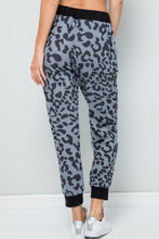 Load image into Gallery viewer, Celeste Full Size Leopard Contrast Sweatpants