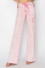 Load image into Gallery viewer, RISEN Full Size High Rise Wide Leg Cargo Pocket Jeans