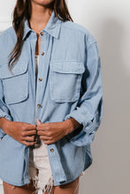 Load image into Gallery viewer, BiBi Button Down Stitch Detail Shirt with Chest Pockets