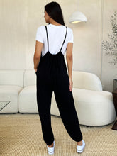 Load image into Gallery viewer, Culture Code Full Size Plunge Sleeveless Jumpsuit with Pockets