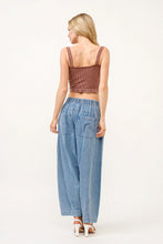 Load image into Gallery viewer, And The Why Elastic Back Pleated Baggy Jeans