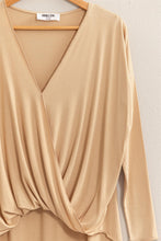 Load image into Gallery viewer, HYFVE Draped Drop Shoulder Long Sleeve Top
