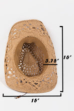 Load image into Gallery viewer, Fame Cutout Strap Weave Straw Hat