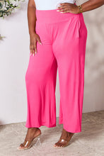 Load image into Gallery viewer, Double Take Full Size Smocked Wide Waistband Wide Leg Pants