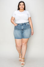 Load image into Gallery viewer, Judy Blue Full Size High Waist Rhinestone Decor Denim Shorts