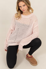 Load image into Gallery viewer, HYFVE Distressed Long Sleeve Knit Top