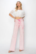 Load image into Gallery viewer, RISEN Full Size High Rise Wide Leg Cargo Pocket Jeans