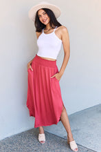 Load image into Gallery viewer, Doublju Comfort Princess Full Size High Waist Scoop Hem Maxi Skirt