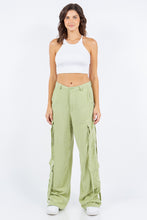 Load image into Gallery viewer, American Bazi Linen Wide Leg Cargo Pants