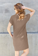 Load image into Gallery viewer, Basic Bae Full Size Round Neck Short Sleeve Dress with Pockets