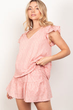 Load image into Gallery viewer, VERY J Ruffle Cap Sleeve Top &amp; Shorts Set