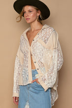 Load image into Gallery viewer, POL Oversize Lace Button-Down Shirt