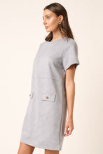 Load image into Gallery viewer, Mittoshop Suede Short Sleeve Mini Dress