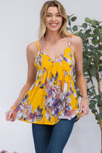 Load image into Gallery viewer, Celeste Full Size Floral V-Neck Cami