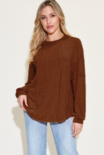 Load image into Gallery viewer, Basic Bae Full Size Ribbed Round Neck Long Sleeve T-Shirt