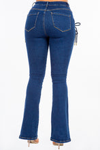 Load image into Gallery viewer, American Bazi High Rise Lace Up Jeans