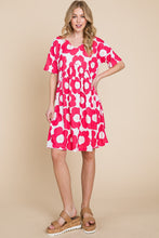 Load image into Gallery viewer, BOMBOM Flower Print Ruched Dress