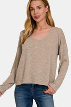 Load image into Gallery viewer, Zenana Dropped Shoulder Long Sleeve T-Shirt