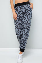 Load image into Gallery viewer, Celeste Full Size Leopard Contrast Sweatpants