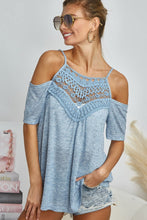 Load image into Gallery viewer, BiBi Front Crochet Lace Adjustable Strap Top