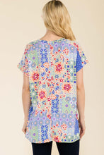 Load image into Gallery viewer, Celeste Full Size Round Neck Short Sleeve Floral T-Shirt