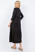 Load image into Gallery viewer, Celeste Full Size Tiered Midi Dress with Pockets