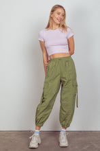 Load image into Gallery viewer, VERY J Elastic Waist Woven Cargo Pants