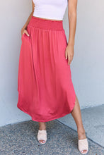 Load image into Gallery viewer, Doublju Comfort Princess Full Size High Waist Scoop Hem Maxi Skirt