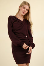 Load image into Gallery viewer, VERY J Ruched Detail Bodycon Mini Dress