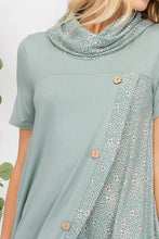 Load image into Gallery viewer, Celeste Full Size Decor Button Short Sleeve Dress with Pockets