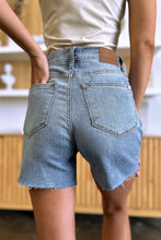 Load image into Gallery viewer, Judy Blue Full Size High Waist Raw Hem Denim Shorts
