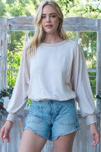 Load image into Gallery viewer, Hailey &amp; Co Rib and Two Tone Knit Mixed Top