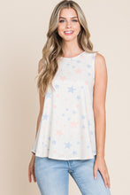 Load image into Gallery viewer, BOMBOM Star Print Round Neck Tank