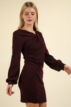 Load image into Gallery viewer, VERY J Ruched Detail Bodycon Mini Dress