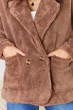 Load image into Gallery viewer, Culture Code Double Breasted Fuzzy Coat