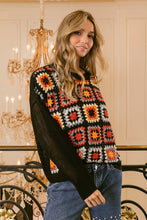 Load image into Gallery viewer, BiBi Granny Square Front Long Sleeve Top