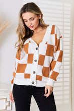 Load image into Gallery viewer, Angel Wings Double Take Button-Up V-Neck Dropped Shoulder Cardigan