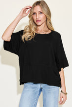 Load image into Gallery viewer, Basic Bae Full Size Bamboo Round Neck Exposed Seam T-Shirt