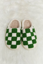 Load image into Gallery viewer, Melody Checkered Print Plush Slide Slippers